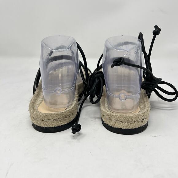 NWOT Alohas Rayna Leather Sandal Women's 40 US 9.5 Espadrille Lace Up Sandals - Picture 4 of 10